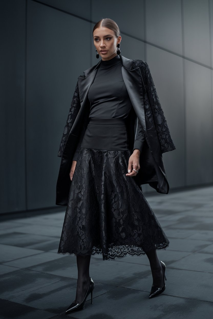 14 Lace Skirt Outfits That Are Chic, Trendy, and Effortless - The ...