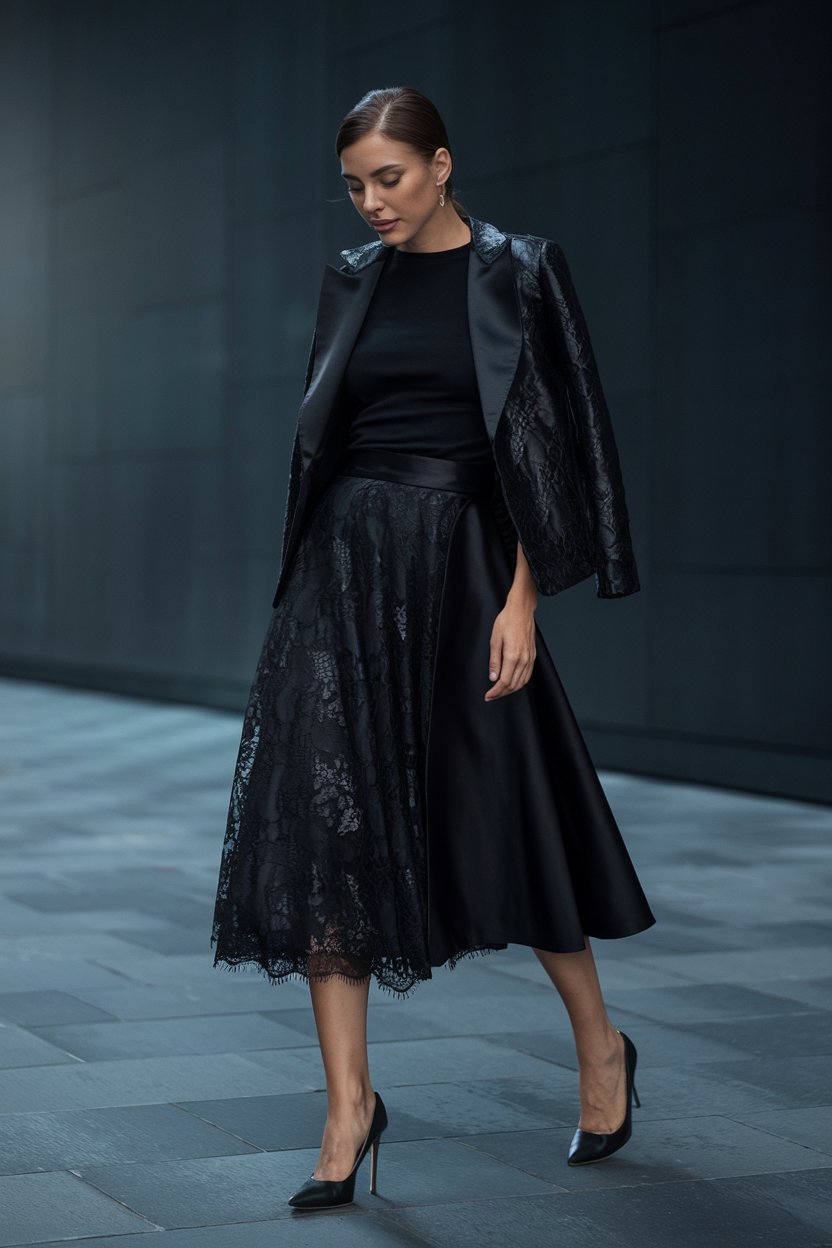 14 Lace Skirt Outfits That Are Chic, Trendy, and Effortless - The ...