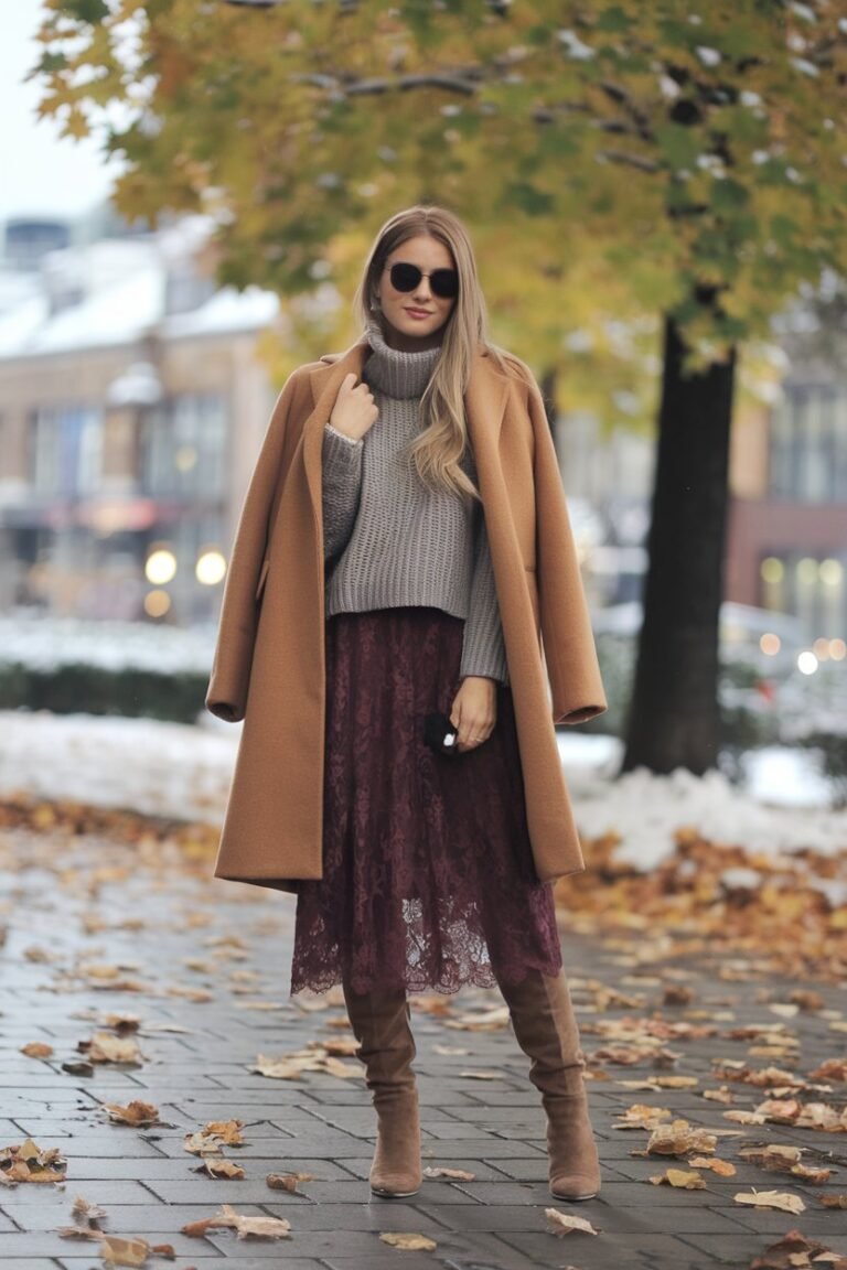 14 Lace Skirt Outfits That Are Chic, Trendy, and Effortless - The ...