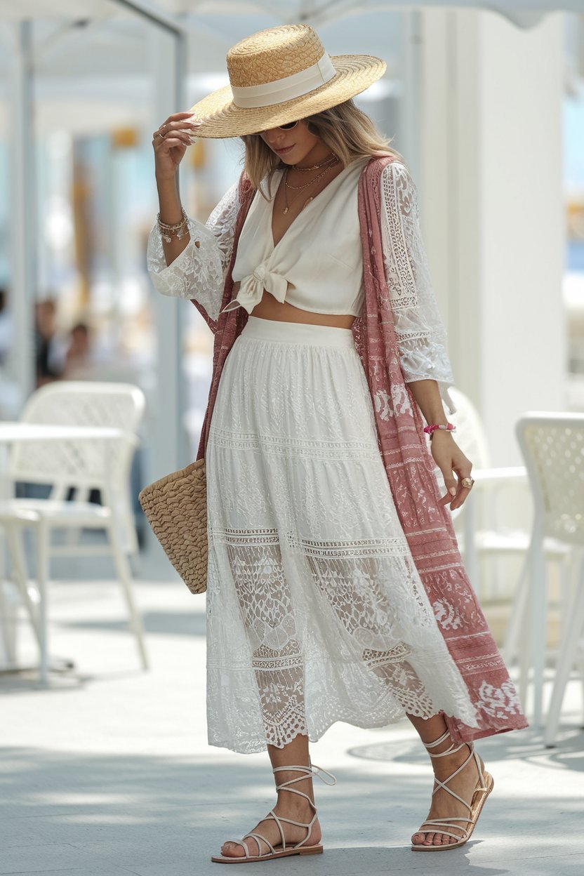 14 Lace Skirt Outfits That Are Chic, Trendy, and Effortless - The ...