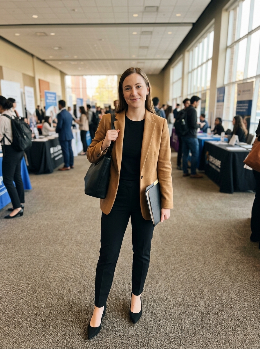 The Career Fair First Impression corporate aesthetic outfit