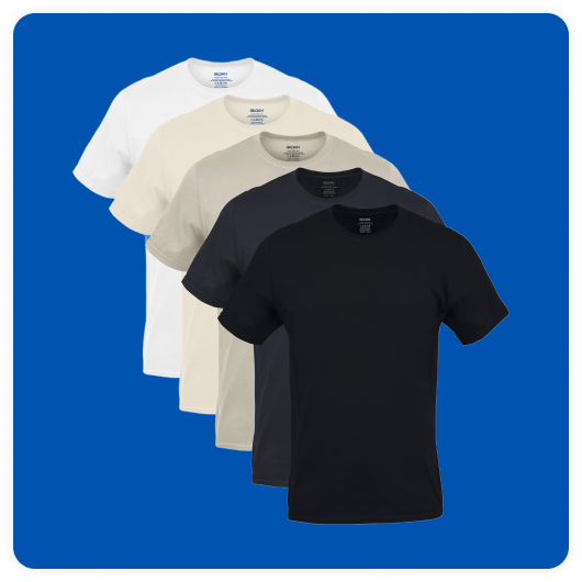 Gildan Crew T-Shirts, Multipack