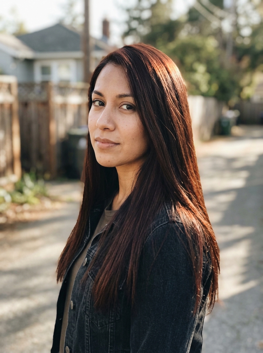 Dark Auburn hair color