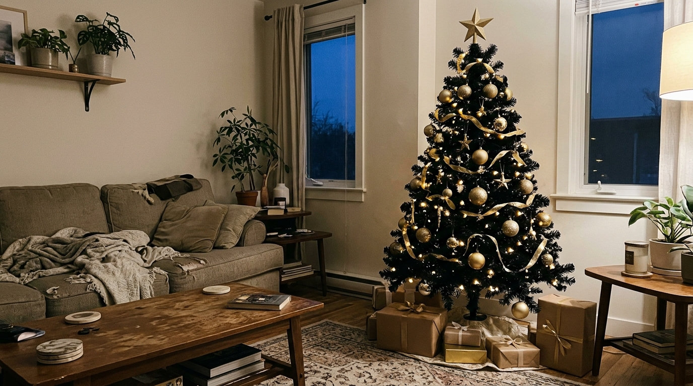 Black and Gold Glam Tree