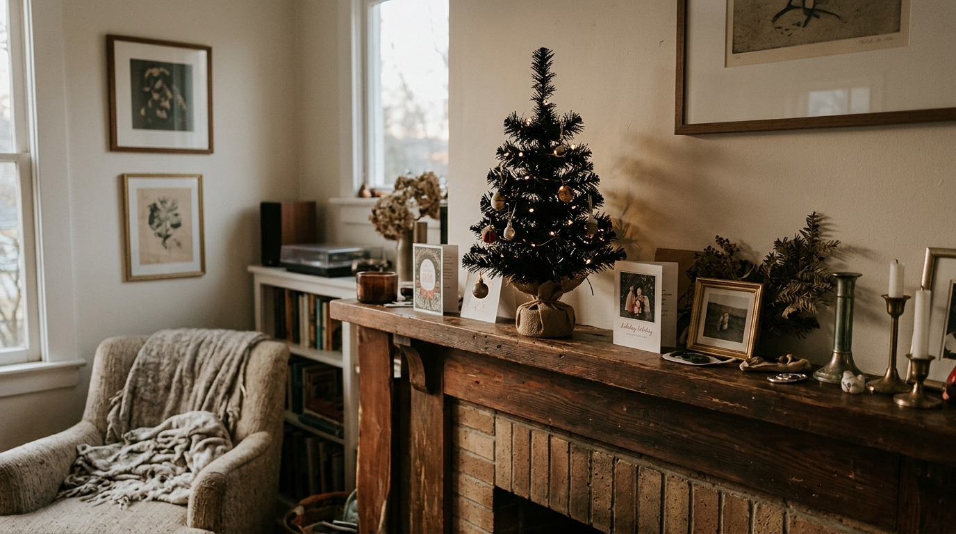 Black Tabletop Tree