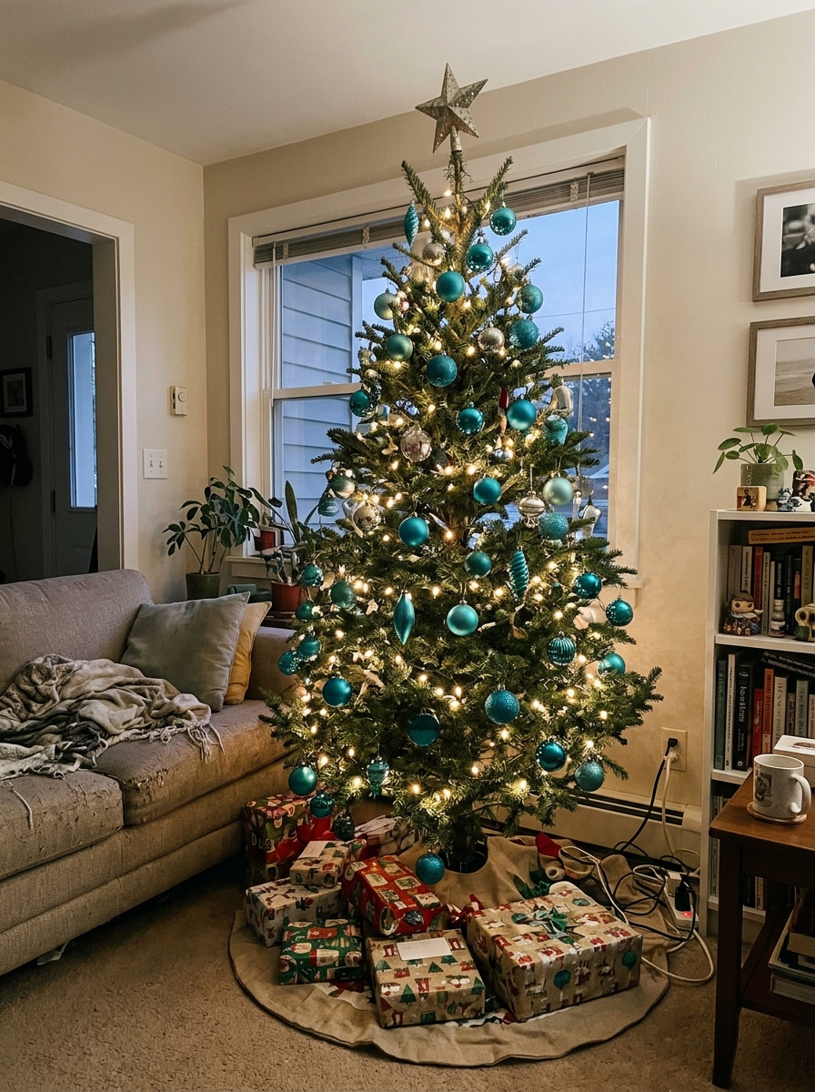 Teal and Turquoise Tree