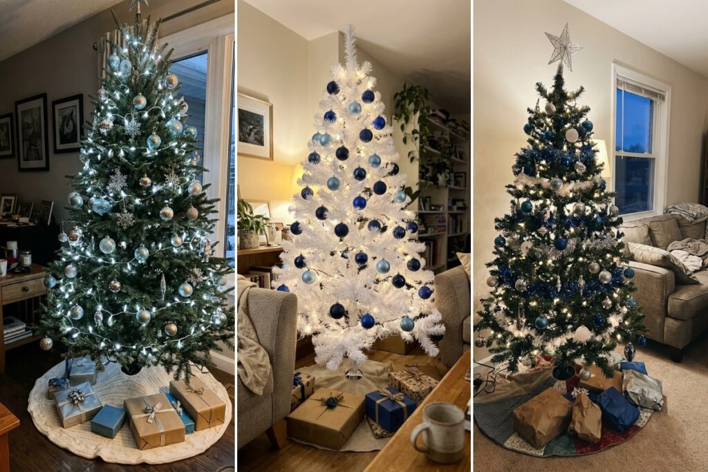 25 Blue Christmas Tree Ideas for a Winter Wonderland Look