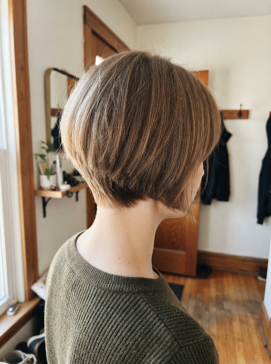 Graduated bob for fine thin hair