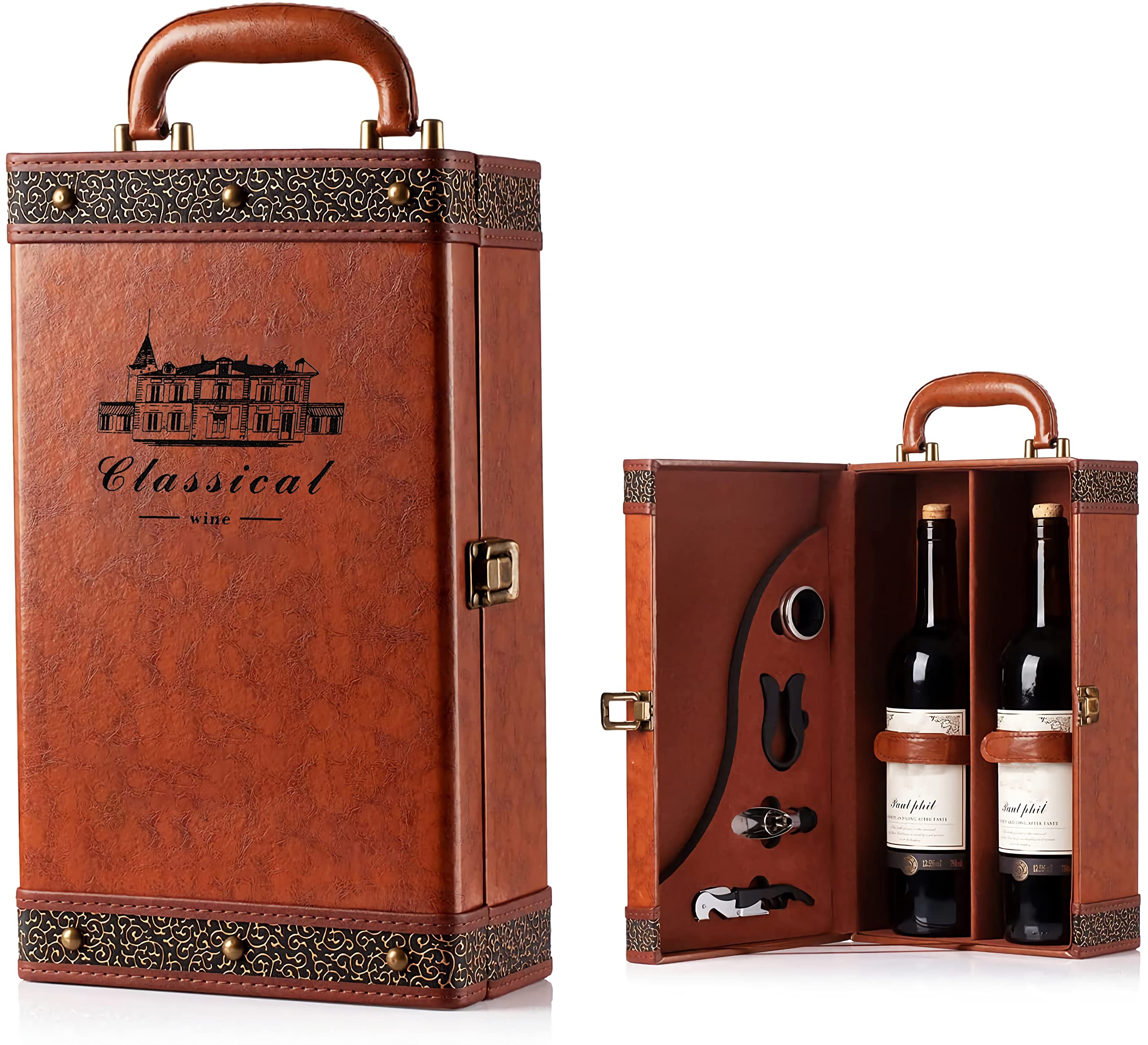 Wine Gift Box With 4 Wine Accessories