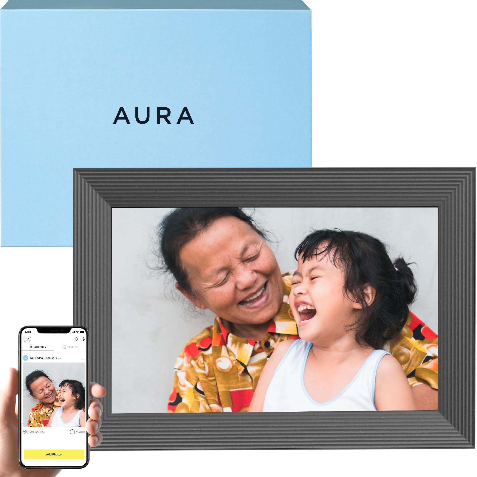 Aura Carver 10.1-Inch WiFi Digital Picture Frame