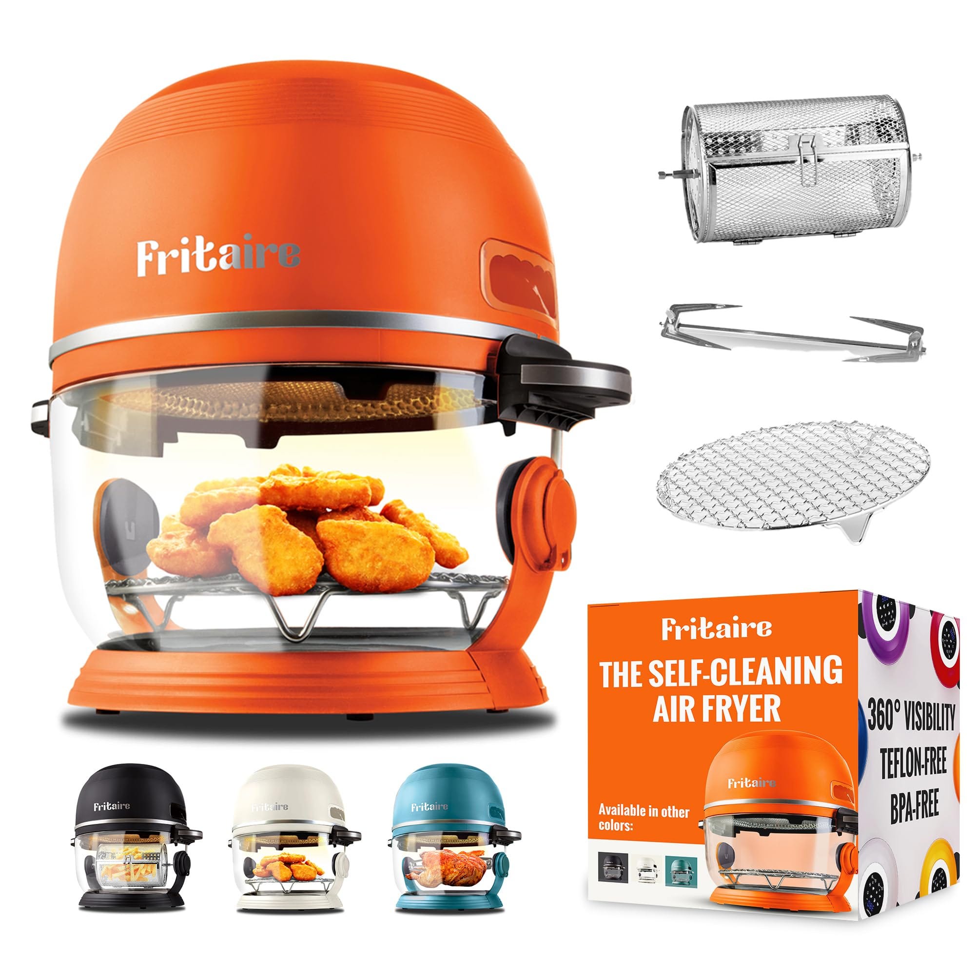 Fritaire Non-Toxic Glass Air Fryer