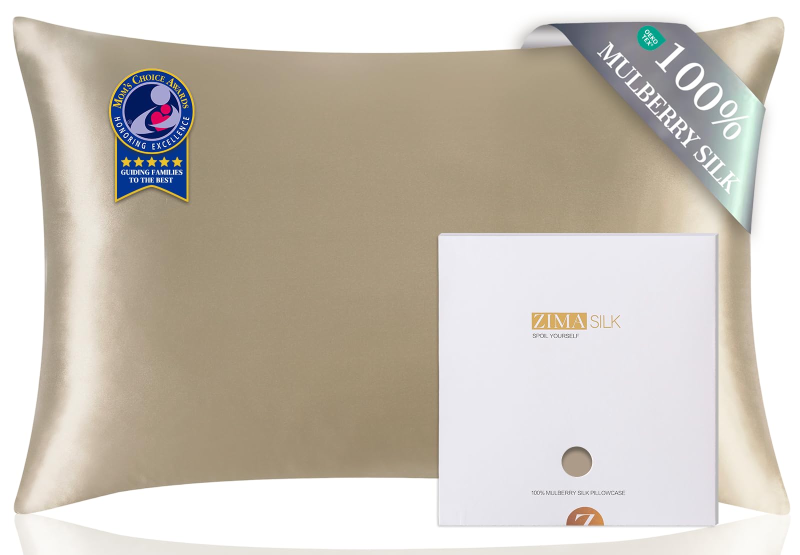 ZIMASILK 100% Mulberry Silk Pillowcase