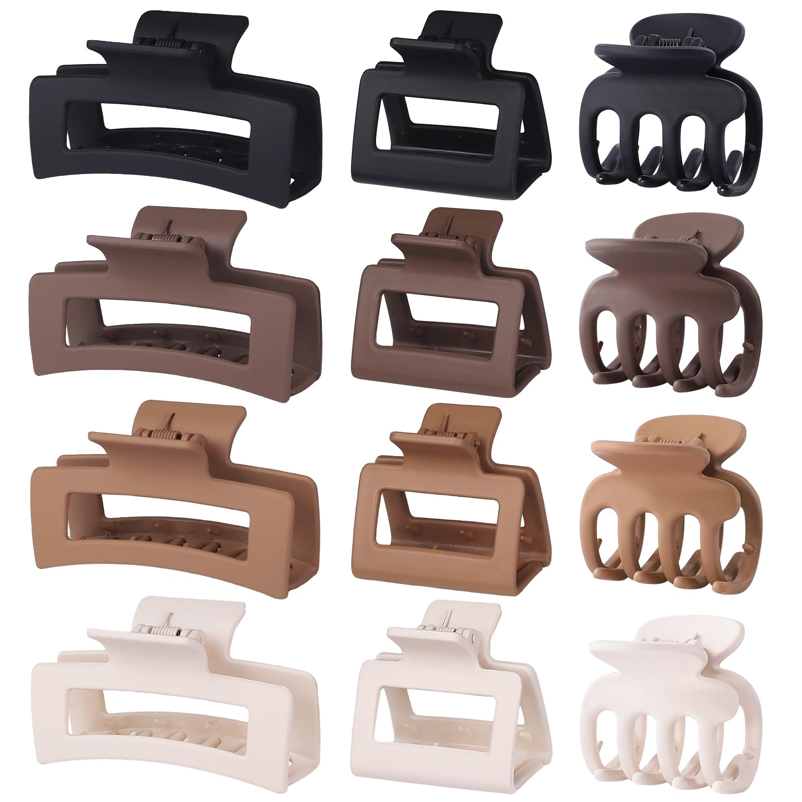 SMKSL 12-Piece Hair Claw Clips