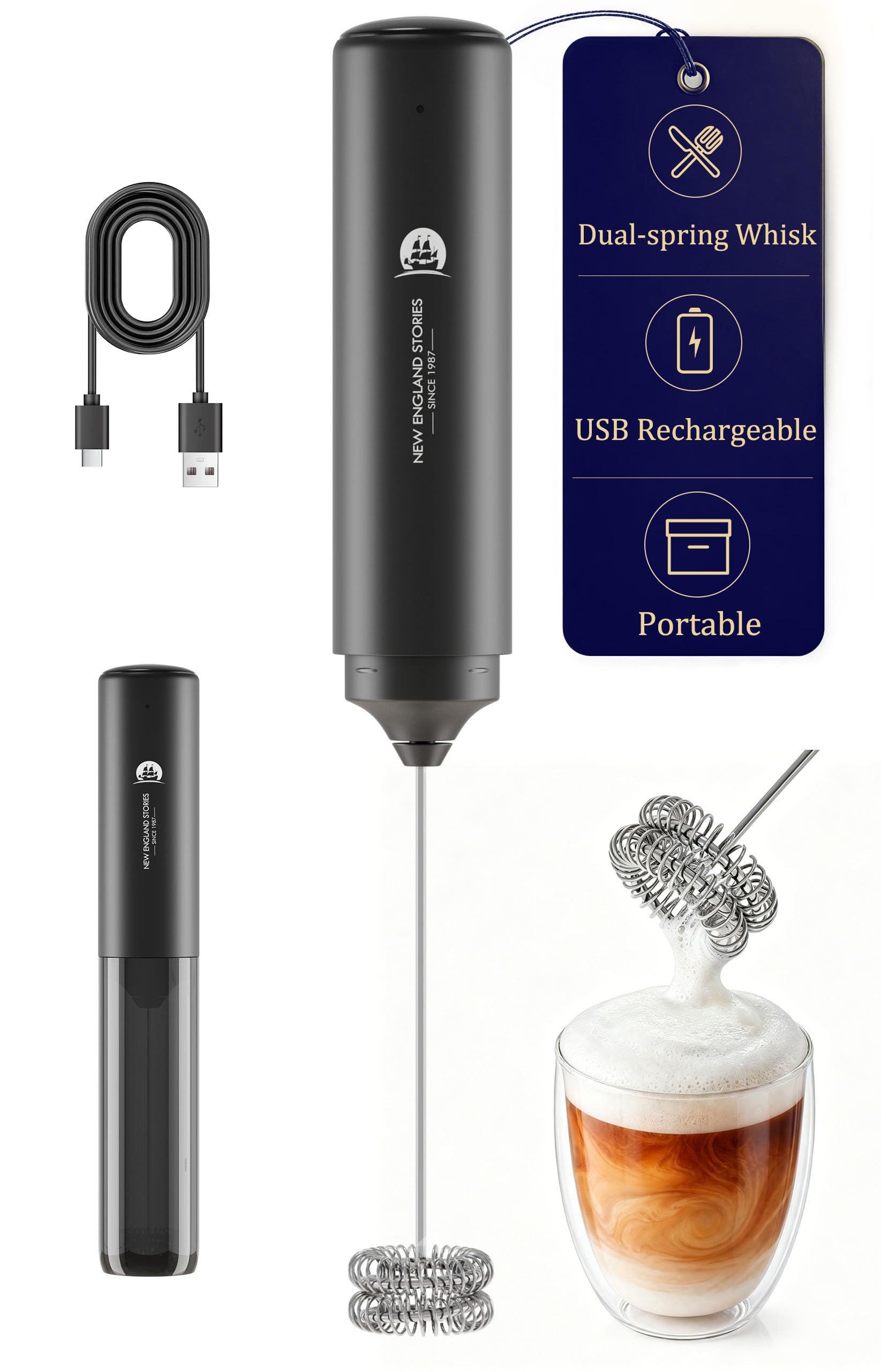 Handheld Rechargeable Milk Frother