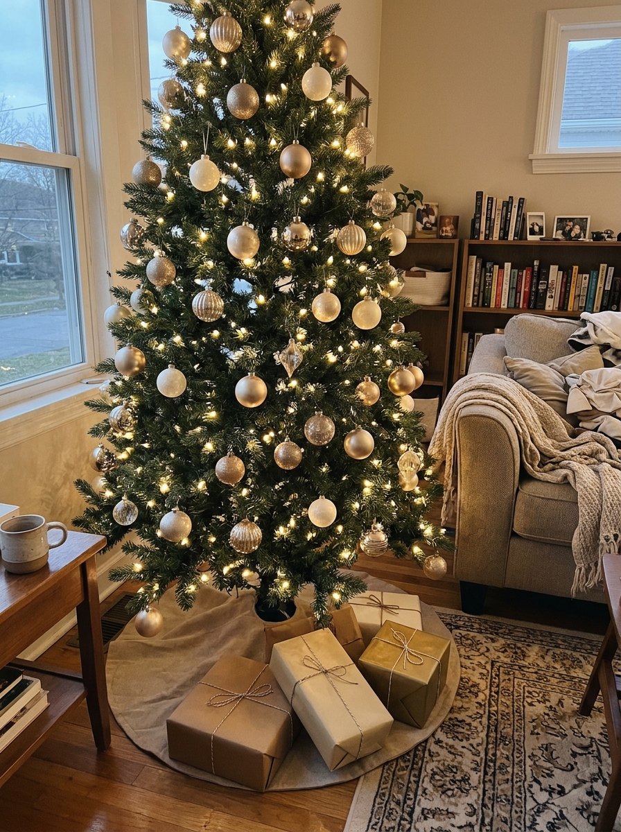 Champagne and Gold Glam Tree