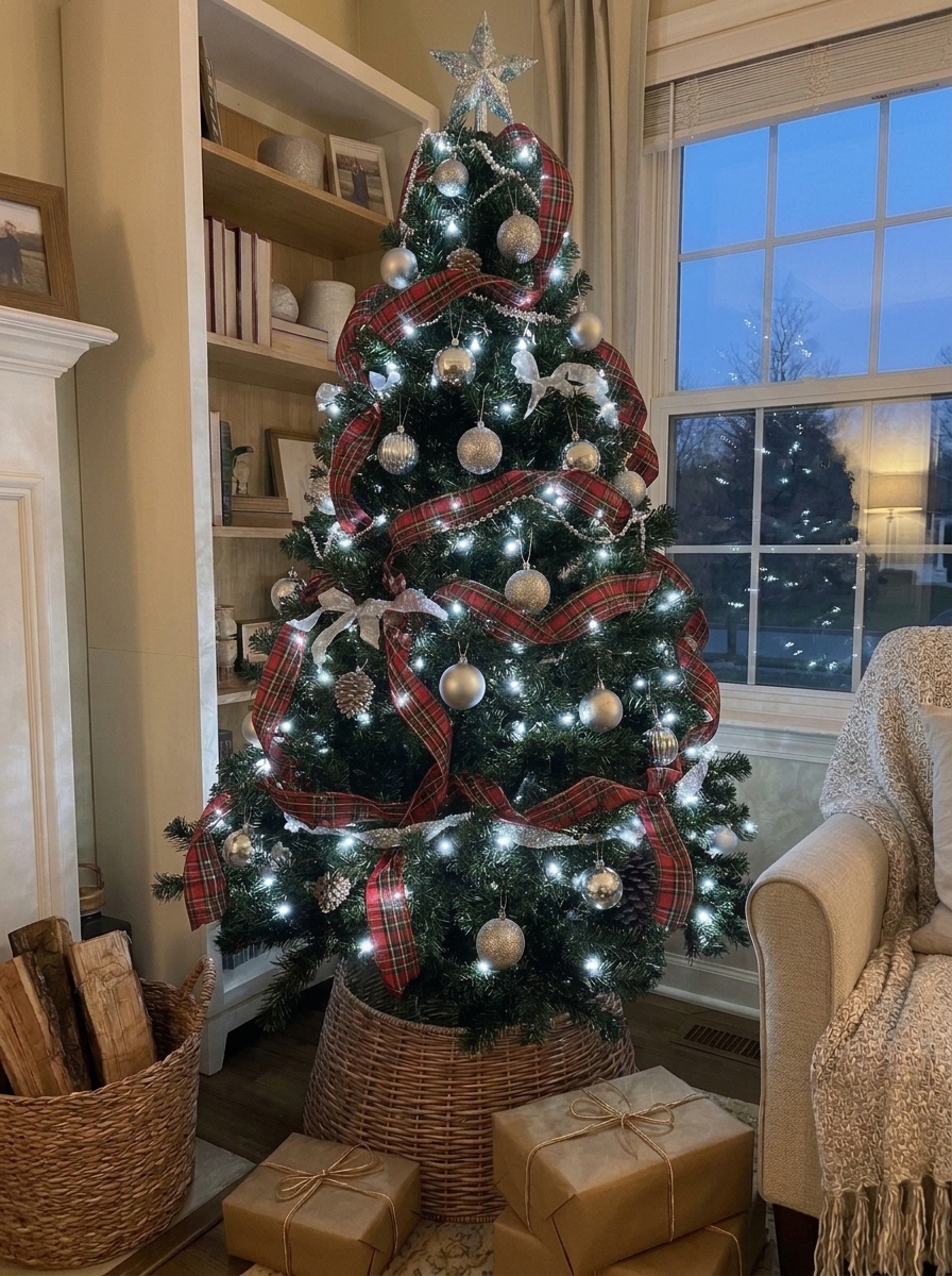 Plaid Ribbon Tree