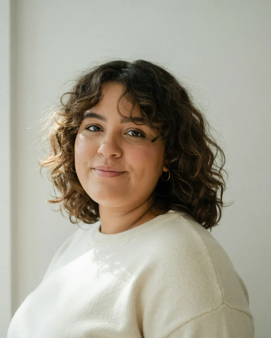Shoulder-Length Layered Curls hairstyle for a chubby face