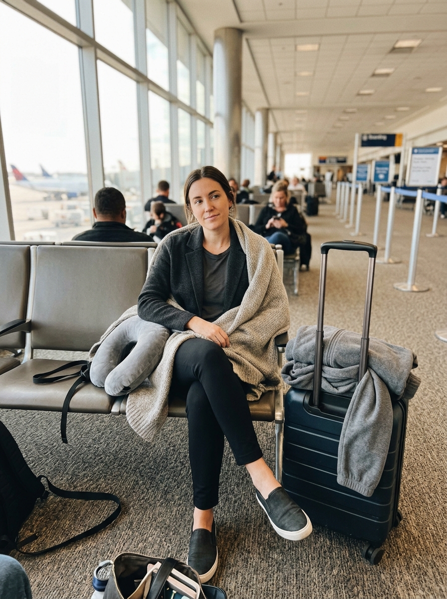 The Change-on-Board Long-Haul Outfit comfy plane outfit