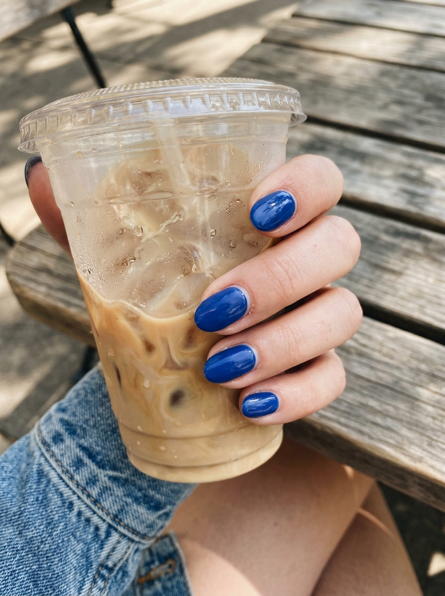 Royal Blue Shine blue nails