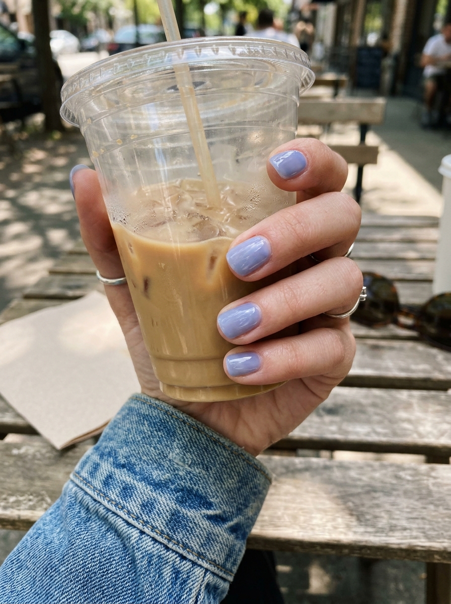 Periwinkle Jelly Nails blue nails