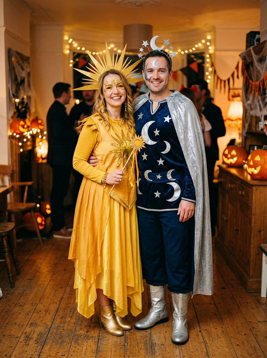 Sun & Moon couples Halloween costume idea
