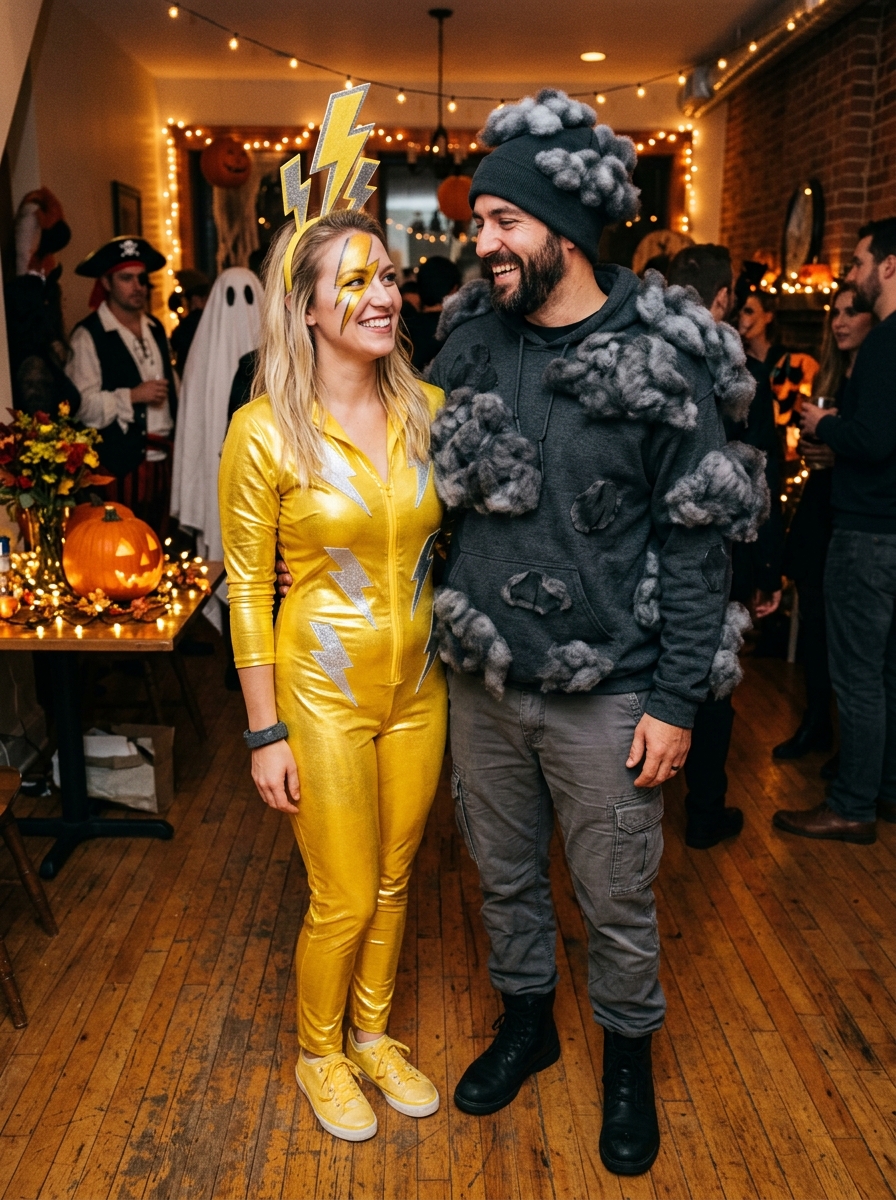 Lightning & Thunder couples Halloween costume idea