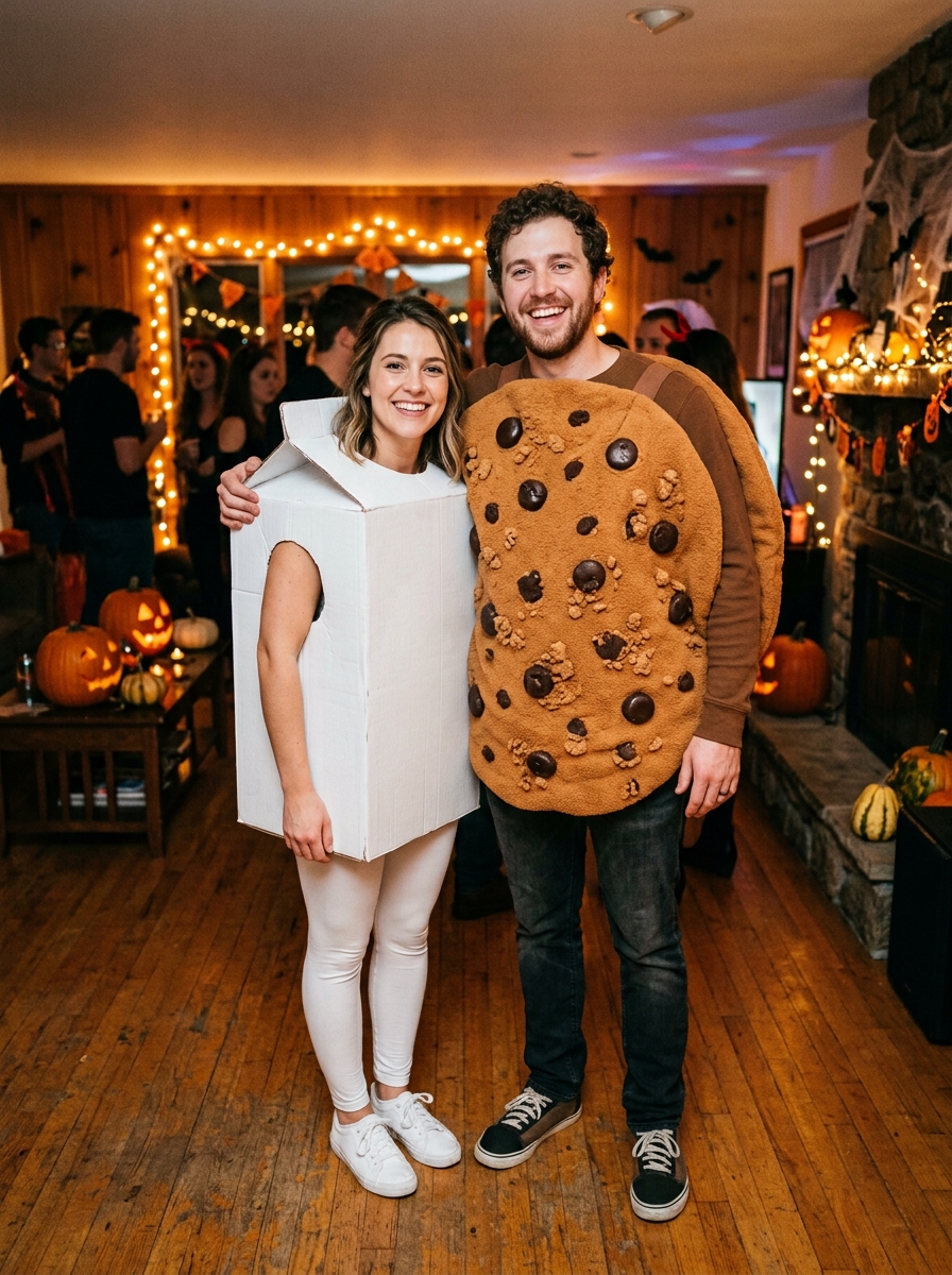 Milk & Cookies couples Halloween costume idea