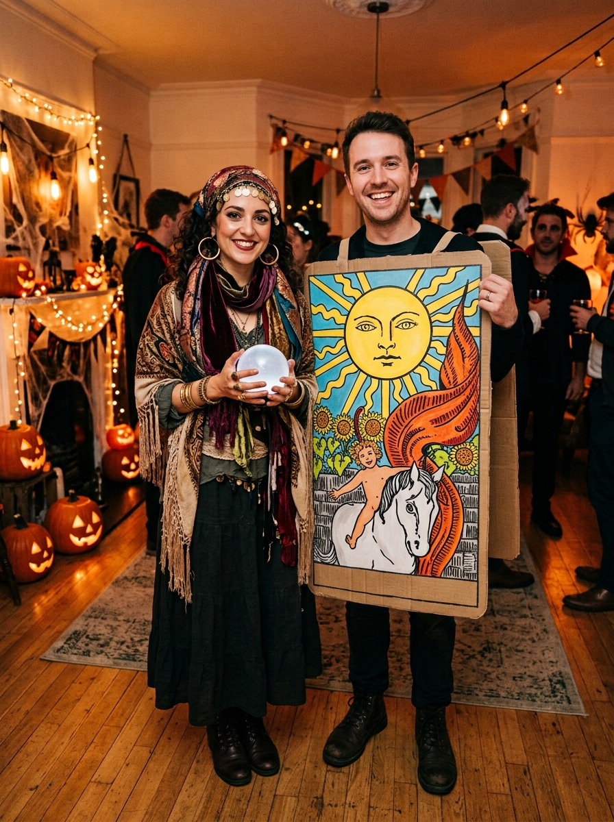 Fortune Teller & Tarot Card couples Halloween costume idea