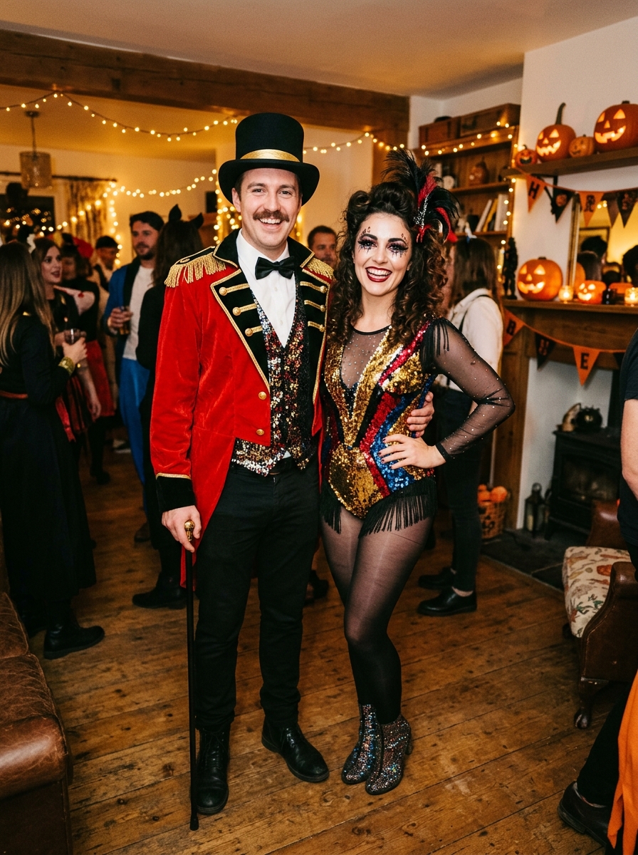 Ringmaster & Circus Performer couples Halloween costume idea