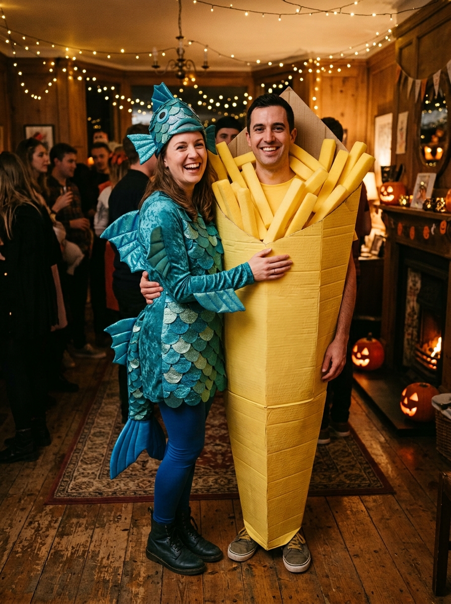 Fish & Chips couples Halloween costume idea