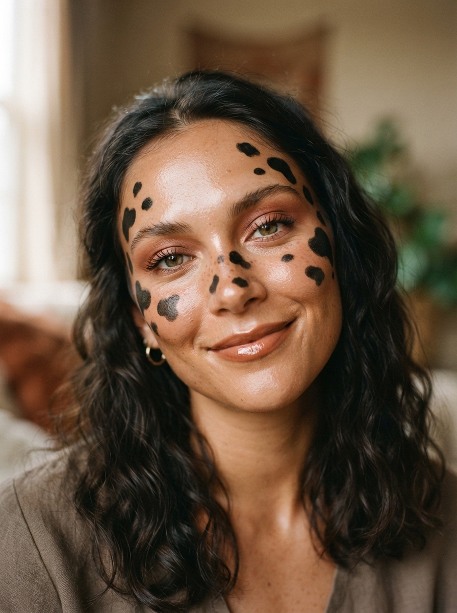 Soft Glam Cow cow makeup look