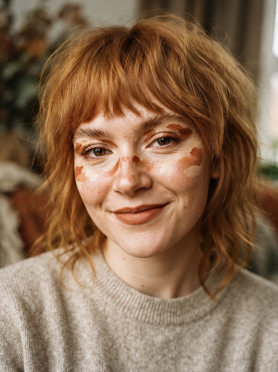 Highland Cow cow makeup look
