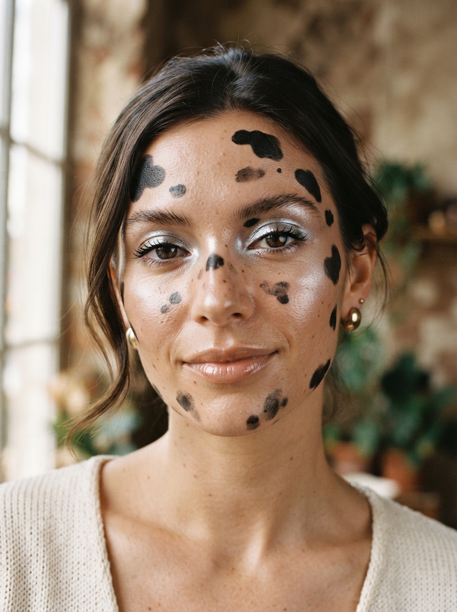 Chrome Cow cow makeup look
