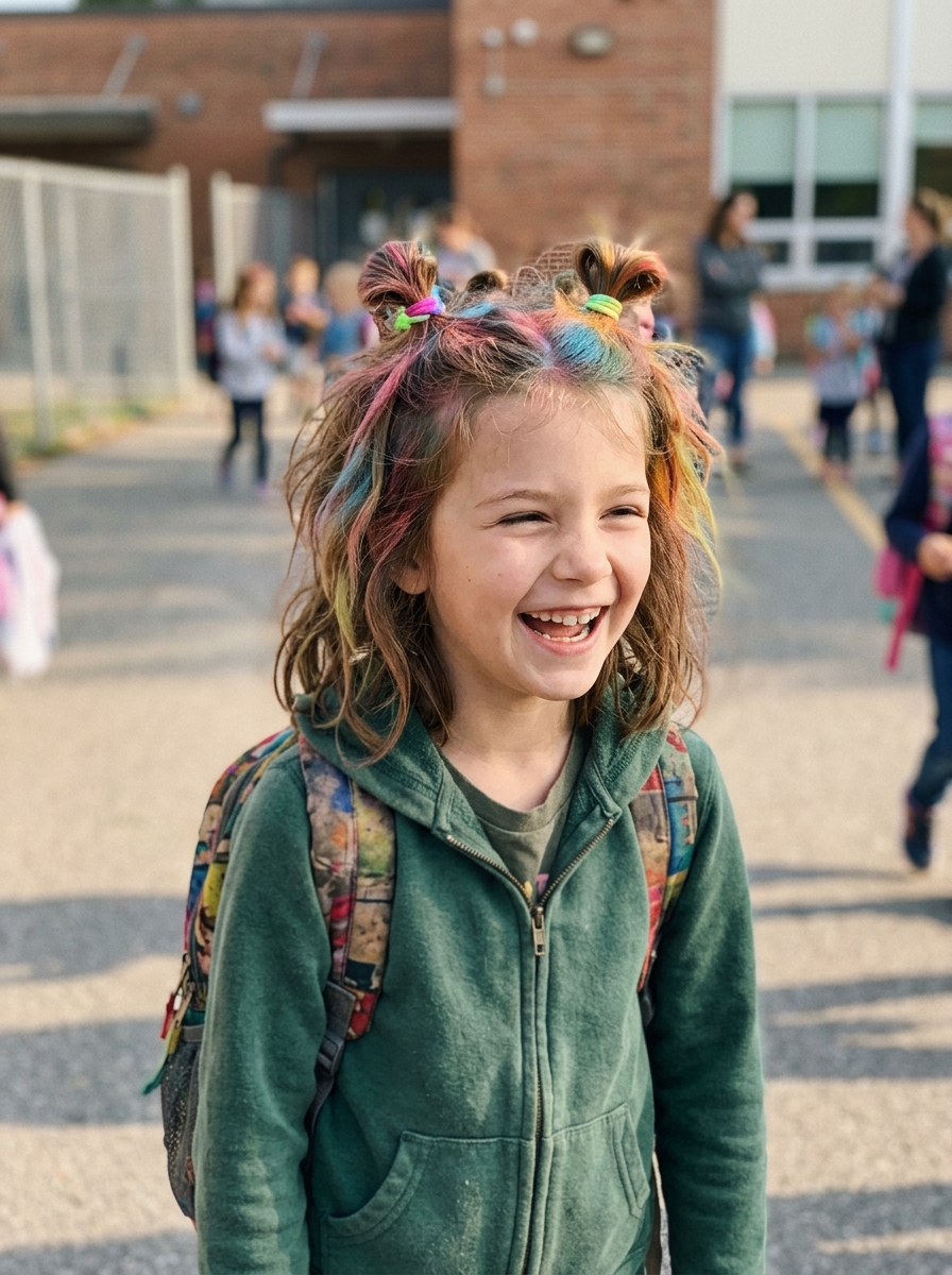 Rainbow Spray Hair
