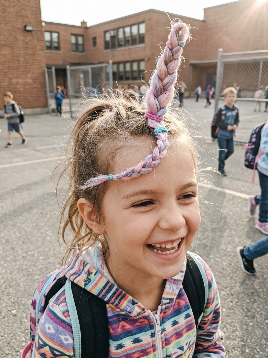 Unicorn Horn Braid