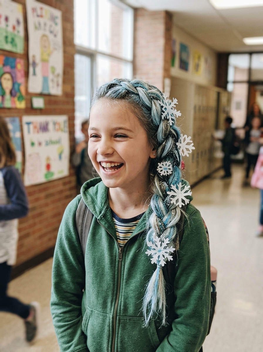 Icy Snowflake Braid