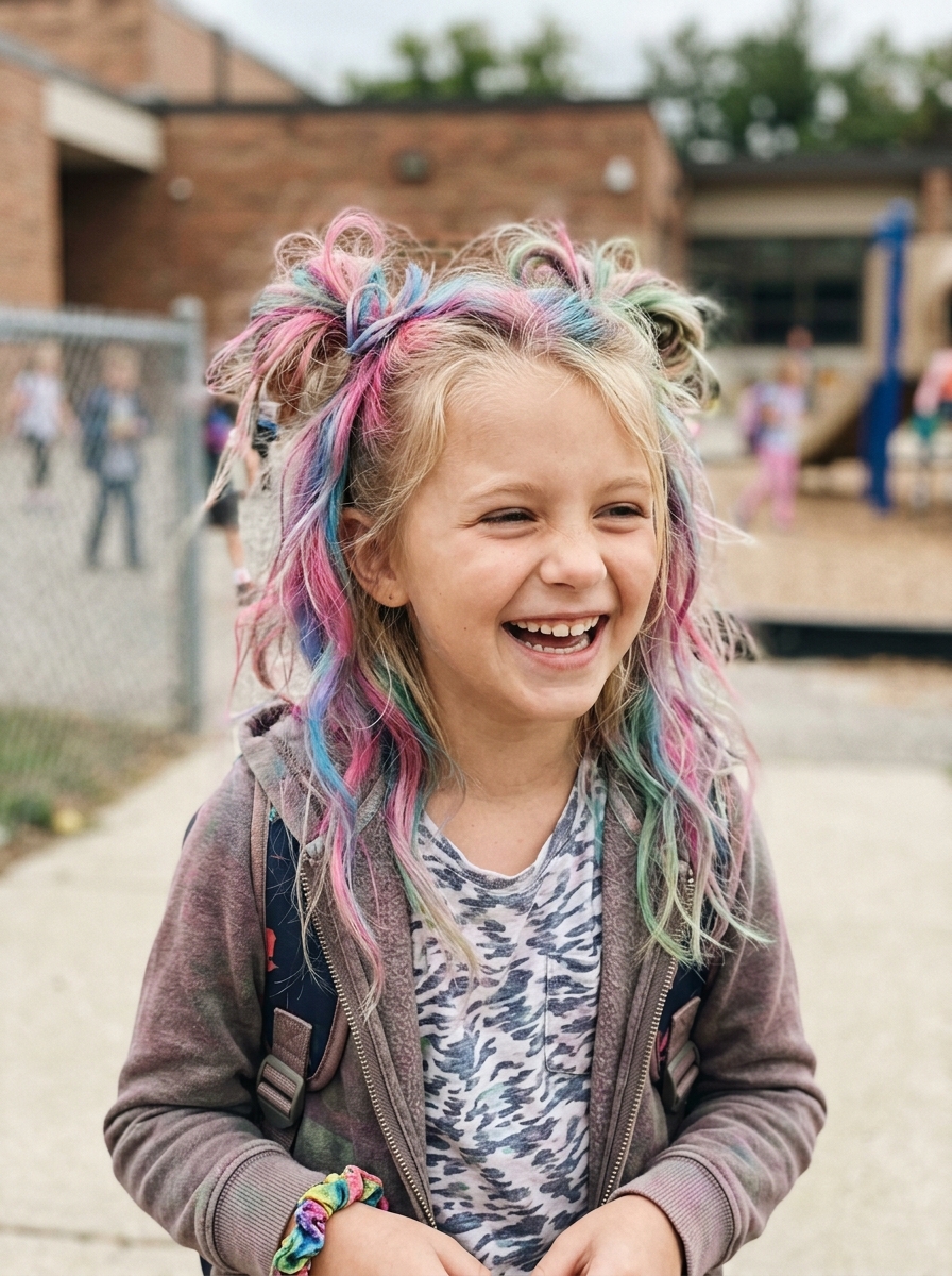 Tie-Dye Hair Chalk