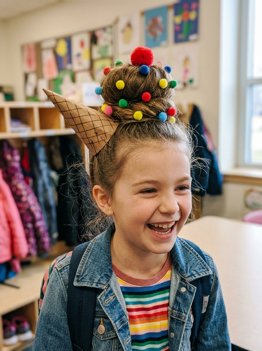 Ice Cream Cone Bun