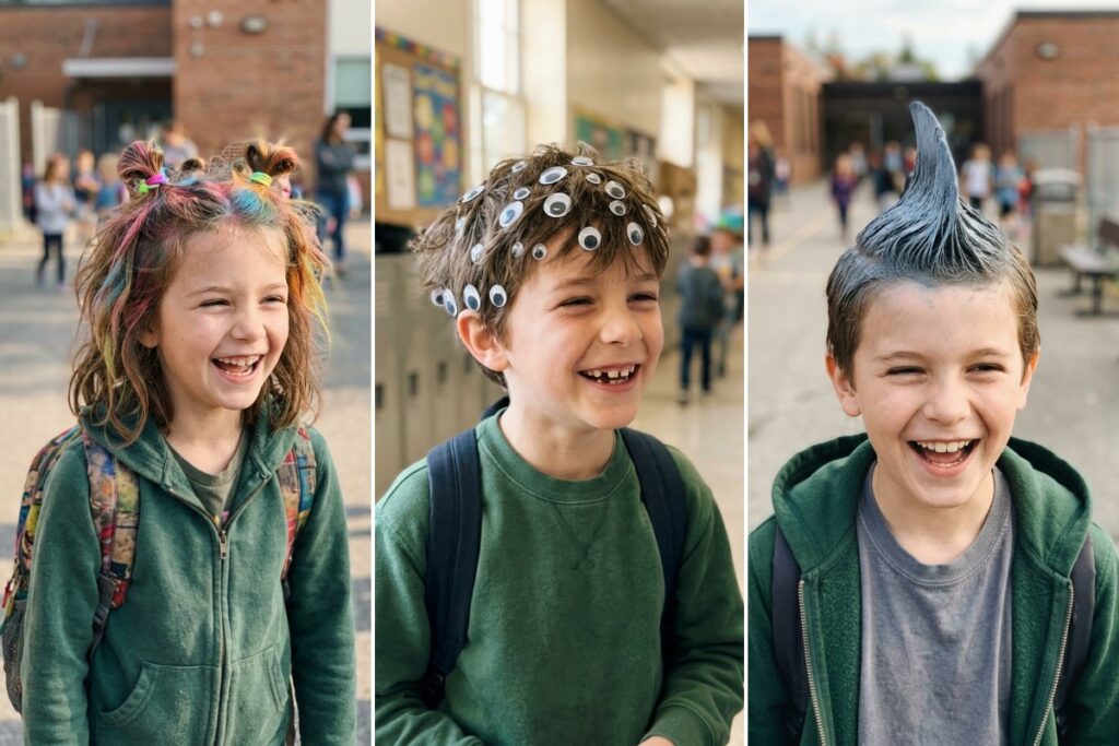 30 Crazy Hair Day Ideas for Girls and Boys (Quick and Fun)