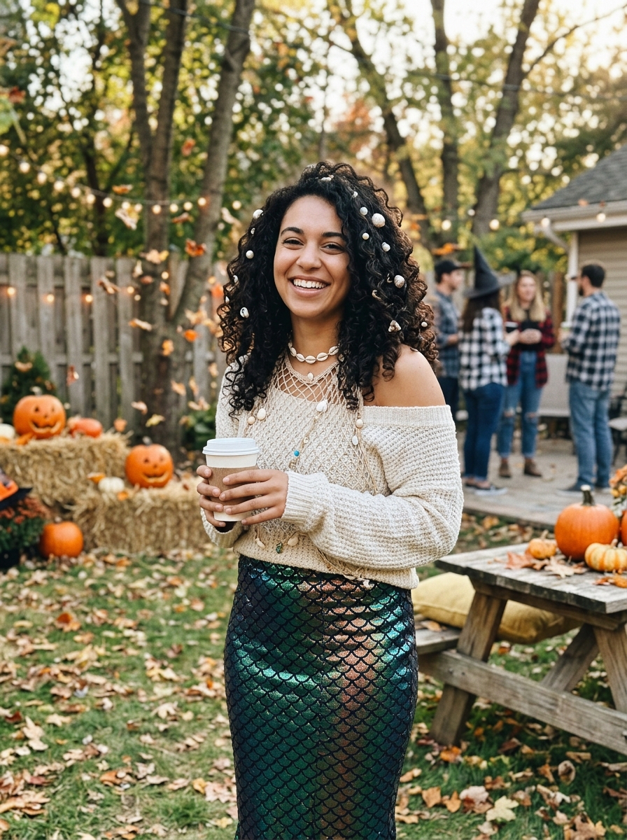 Mermaid With Natural Curls