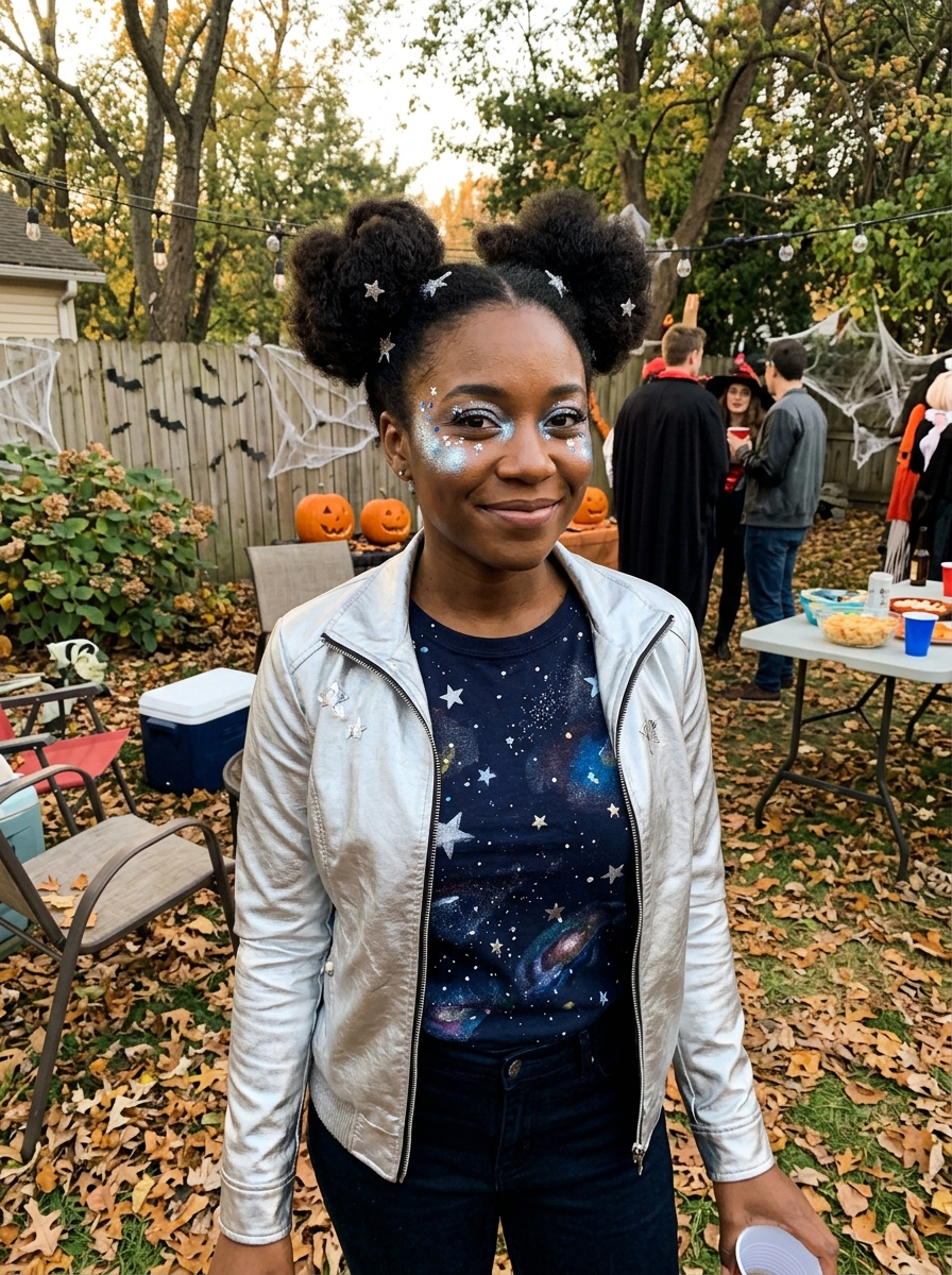 Galaxy Princess With Space Buns
