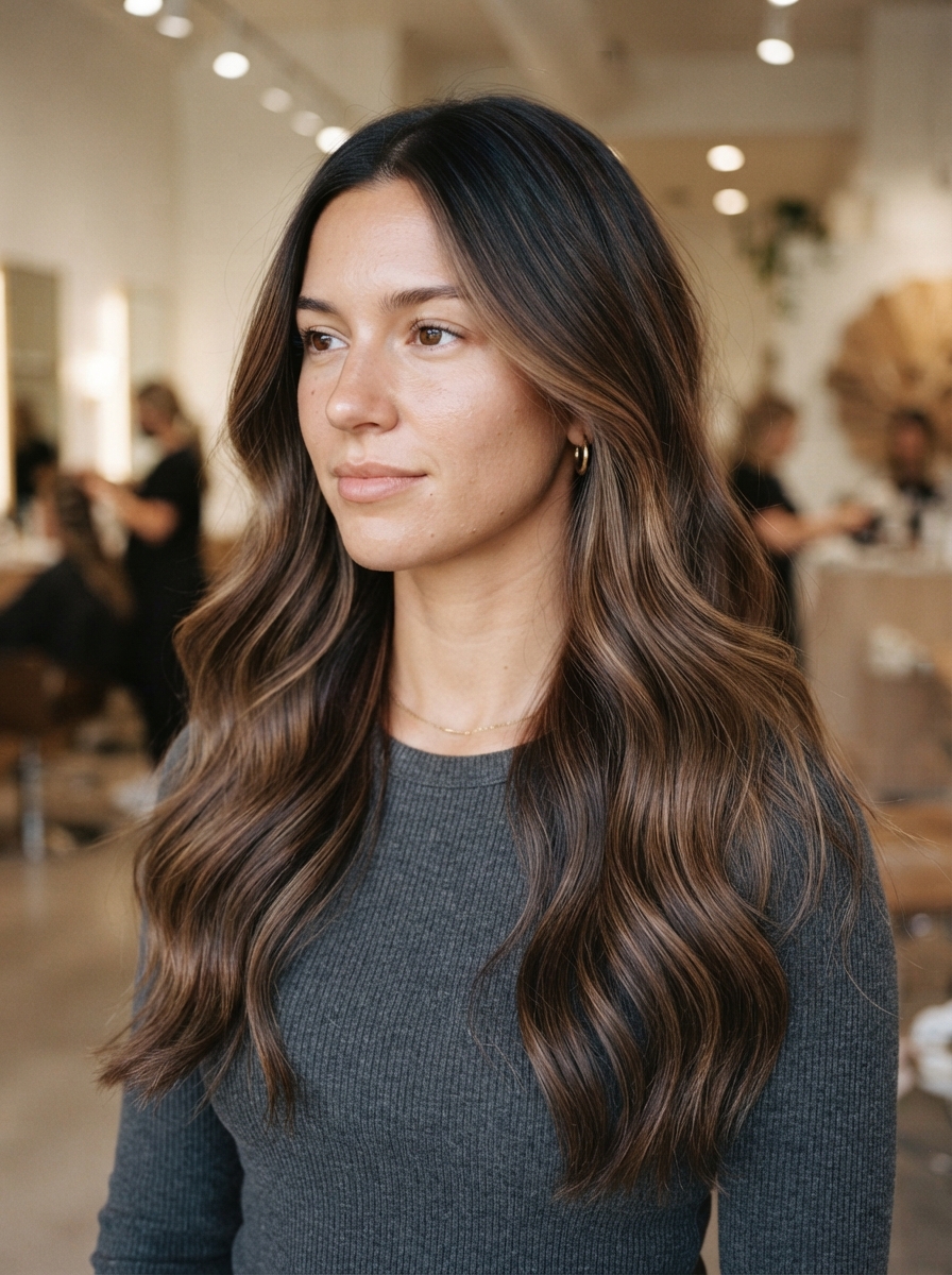 Espresso melt balayage