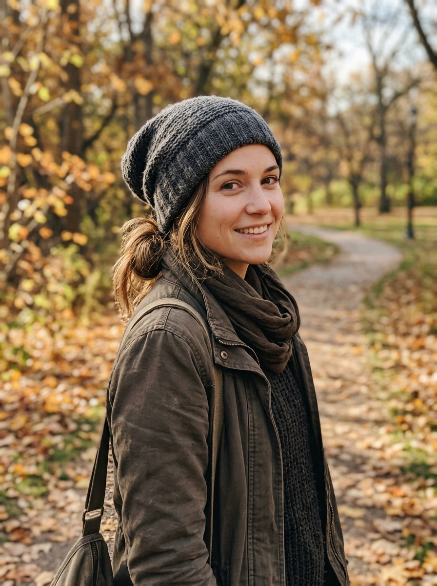 Low Ponytail With a Beanie