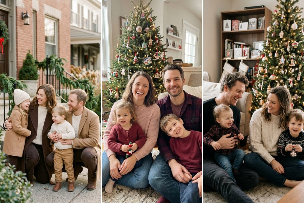 30 Family Christmas Pictures Outfits That Coordinate Without Matching