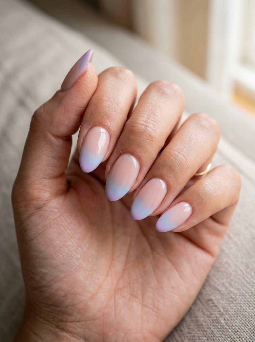 Ombré French - french tip nails with designs