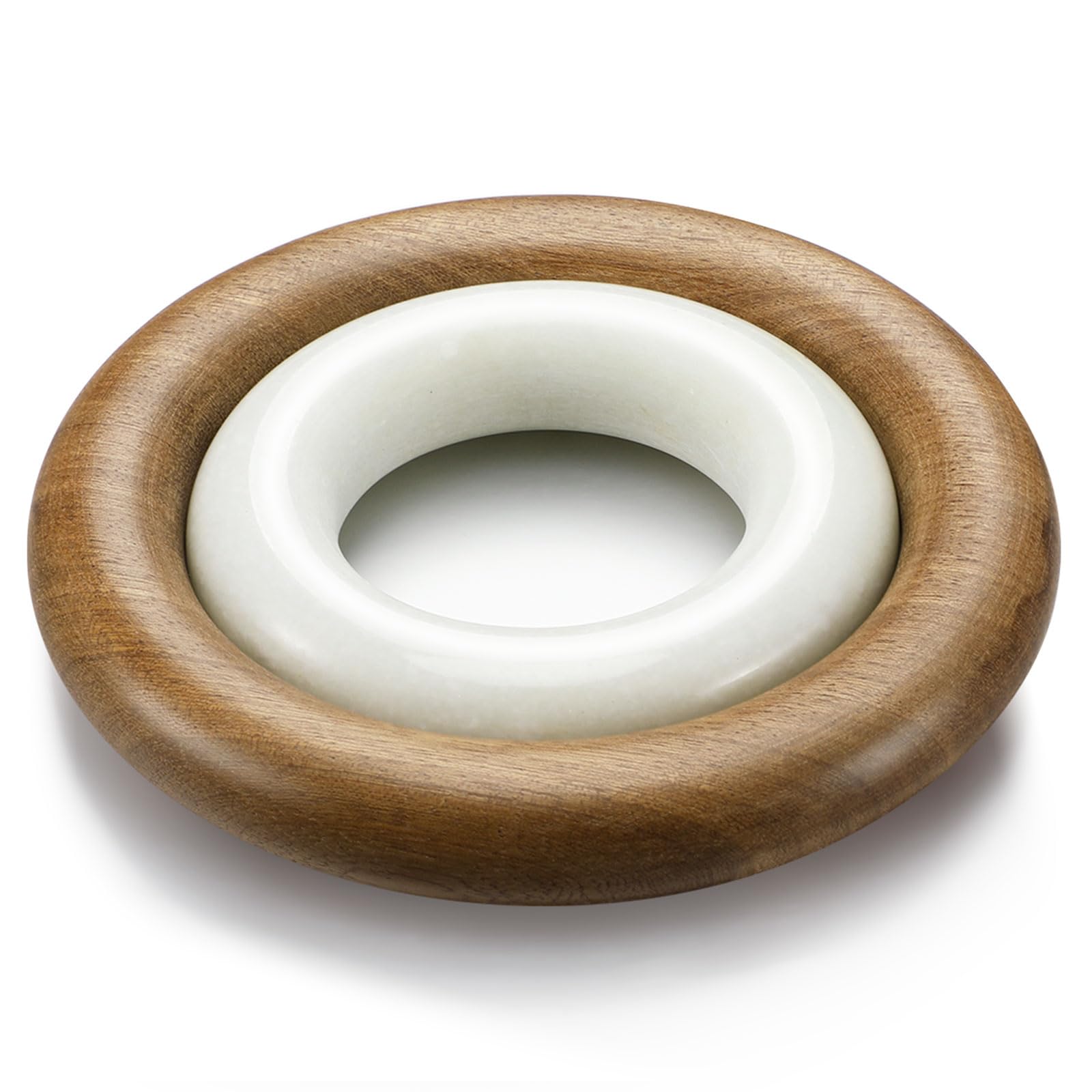 Novabright Wood and Marble Trivets, Set of 2