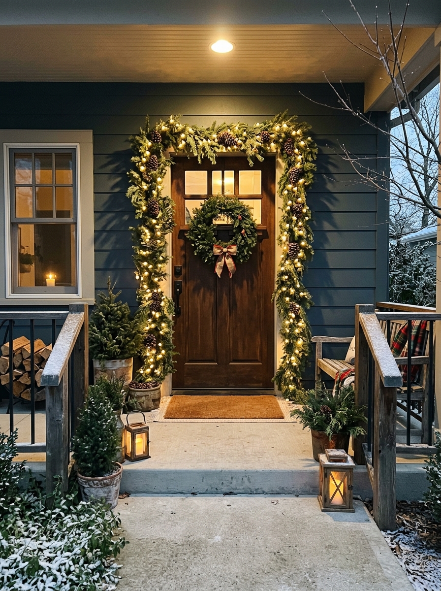 Garland Framed Doorway