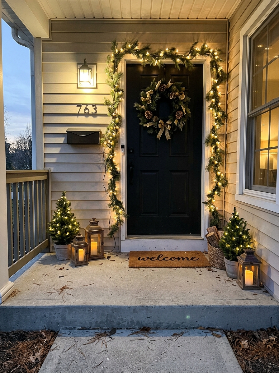 Black Door With Gold Accents