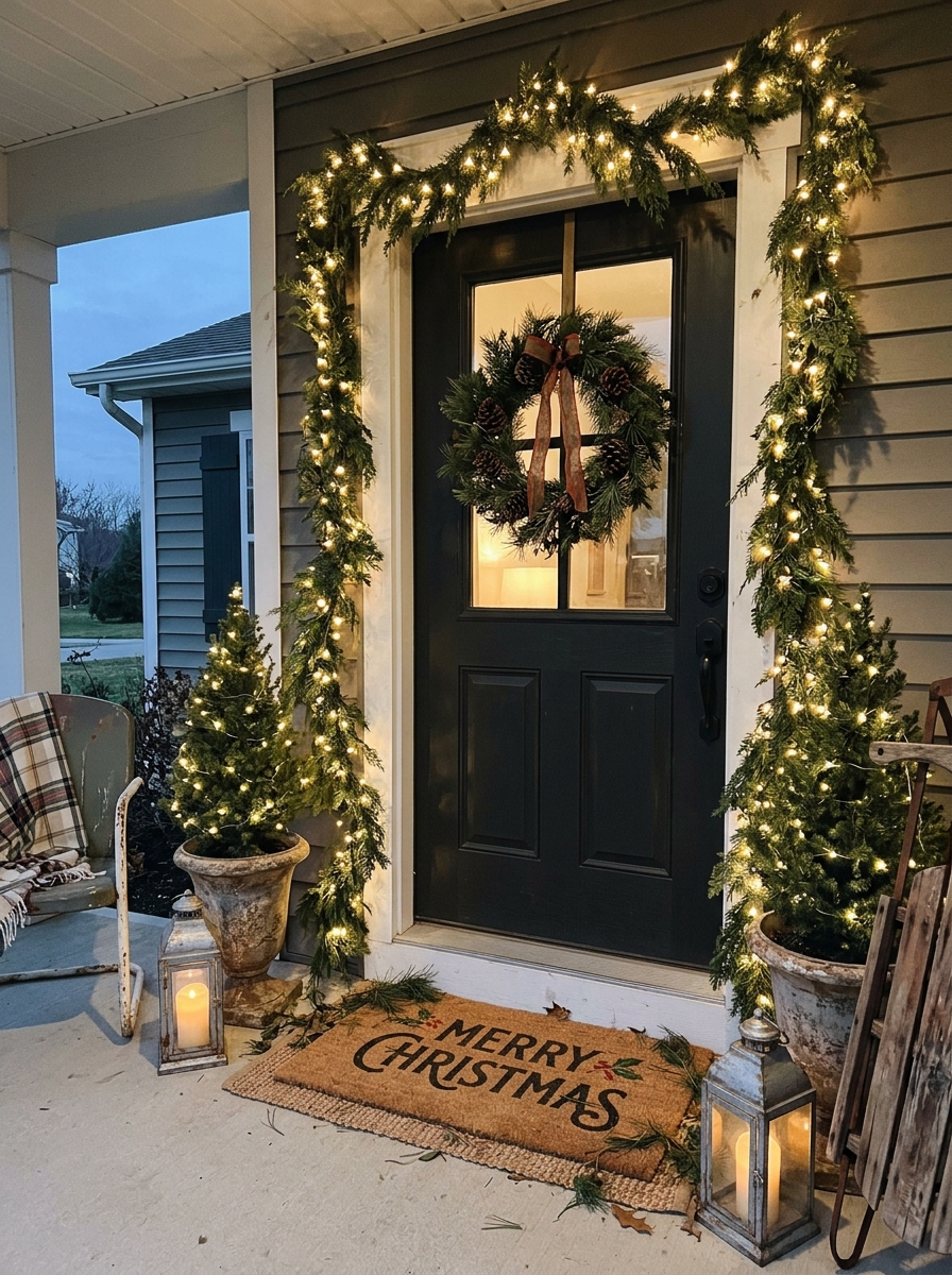 Holiday Doormat Message
