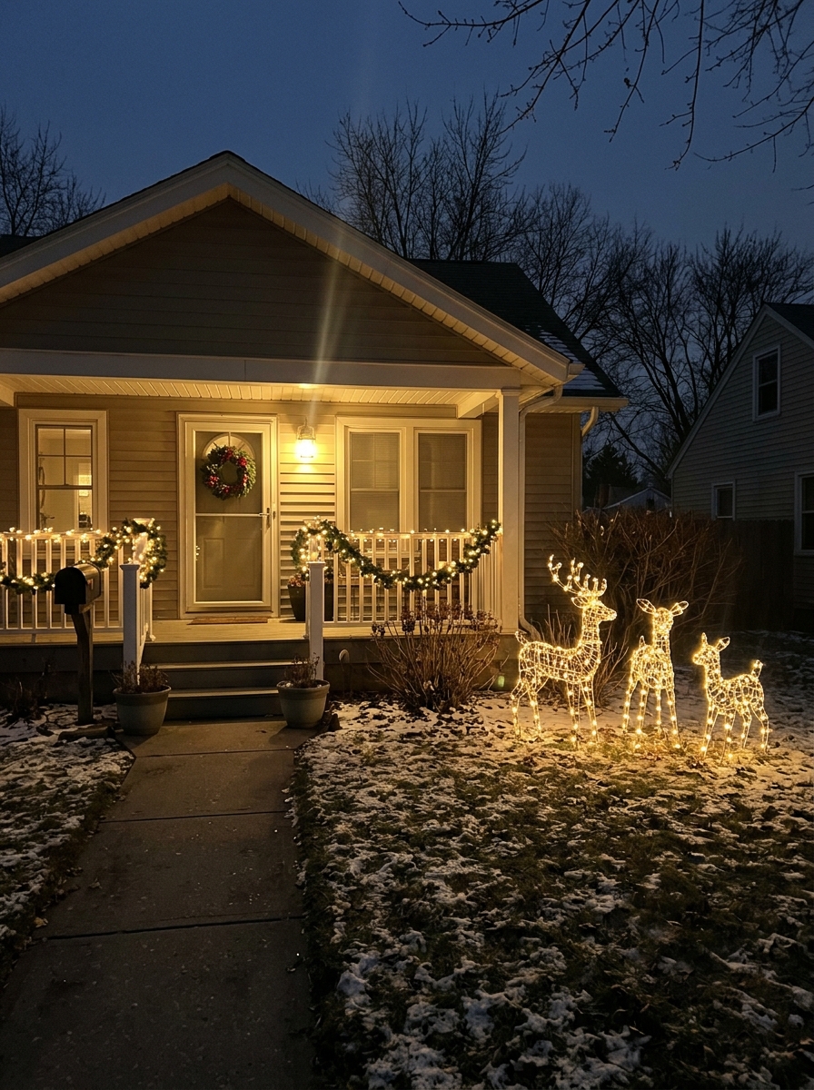Light-Up Reindeer Lawn Decor